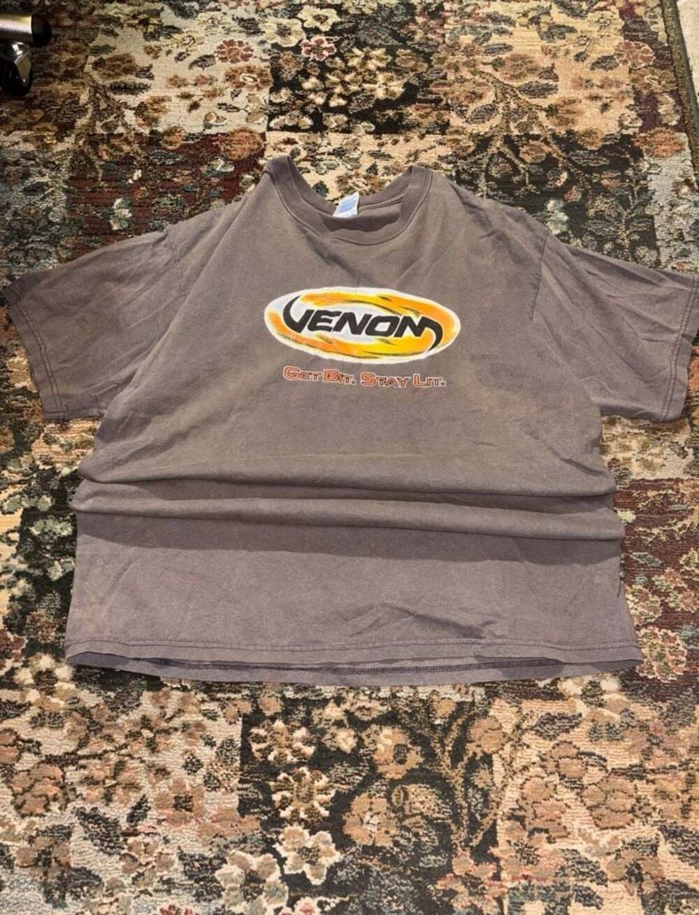 Vintage Venom Energy Drink "Get Bit. Stay Lit." T-Shirt Size XL